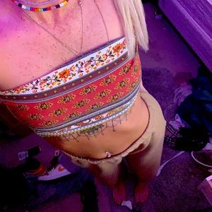 Boho tube top